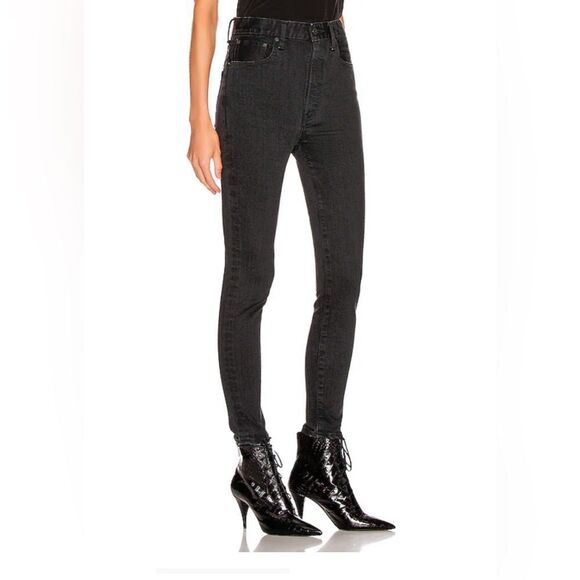 MOUSSY VINTAGE Filer Rebirth High Rise Skinny Jeans. Black. Worn 3X Pristine. 24 - Picture 7 of 8